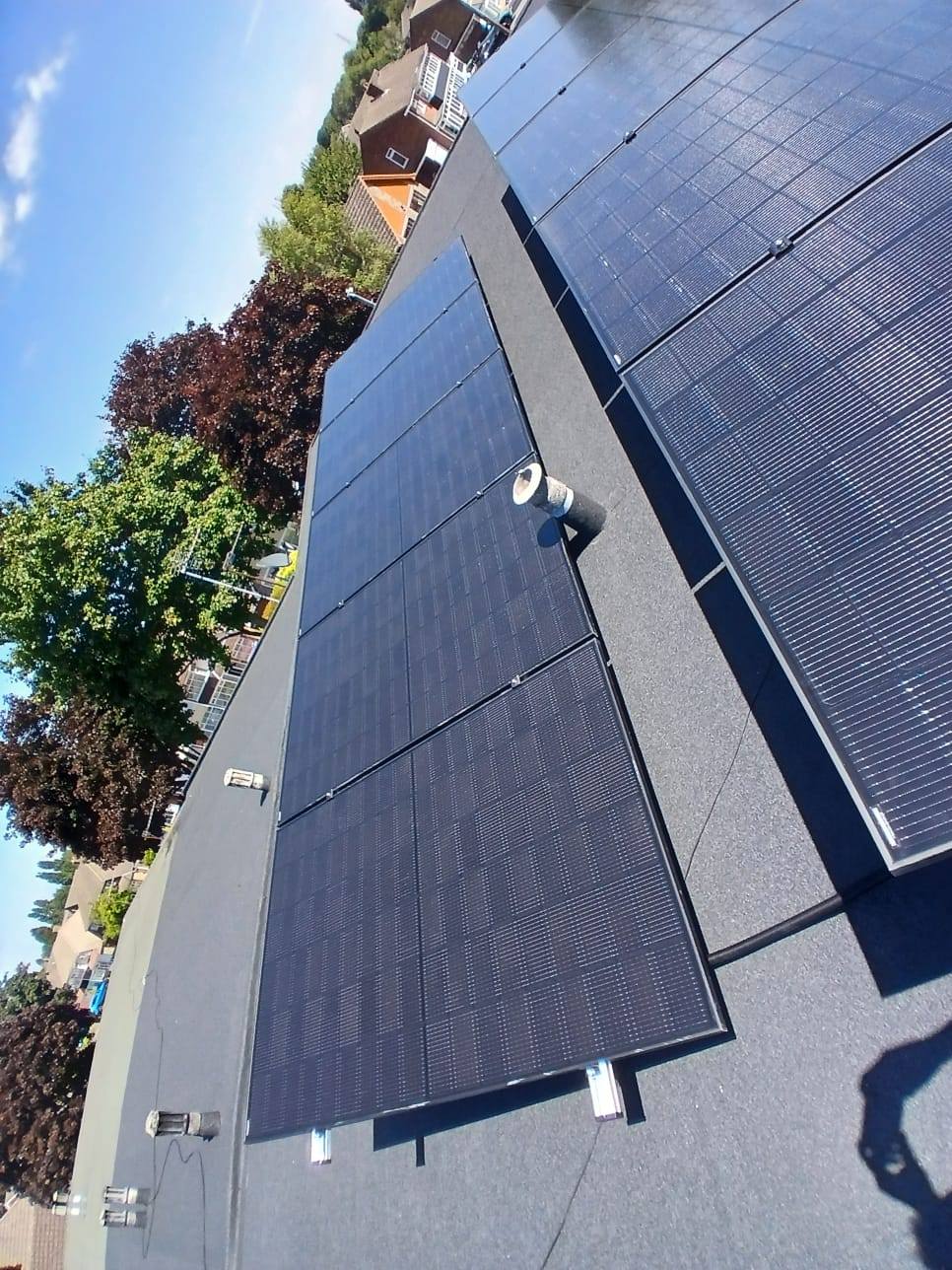 Large-scale commercial solar installation